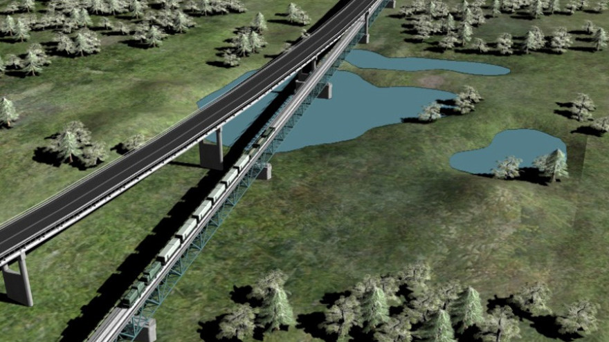 Мост через Обь: госэкспертиза выдала заключения на проект строительства железнодорожной инфраструктуры