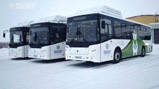 В Лабытнанги на городские маршруты вышли три новых экоавтобуса Курганского завода