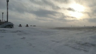 Снежная буря: аэропорт Нового Уренгоя не принимает и не отправляет рейсы (ВИДЕО)
