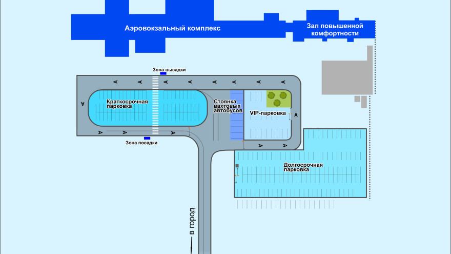Парковка аэропорта Нового Уренгоя станет шире и удобней