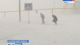 В Тазовском районе объявлено штормовое предупреждение