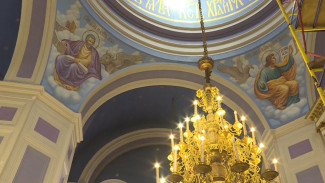 Четыре Евангелиста и небо: в Крестовоздвиженском соборе завершаются живописные работы