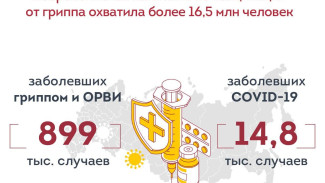 В России увеличивается число заболевших ОРВИ и COVID-19