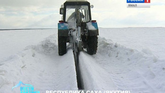 В Якутии распилят 77 км ледяного покрова рек