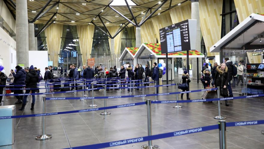 За 2 недели новый терминал аэропорта газовой столицы обслужил 32,5 тысячи пассажиров