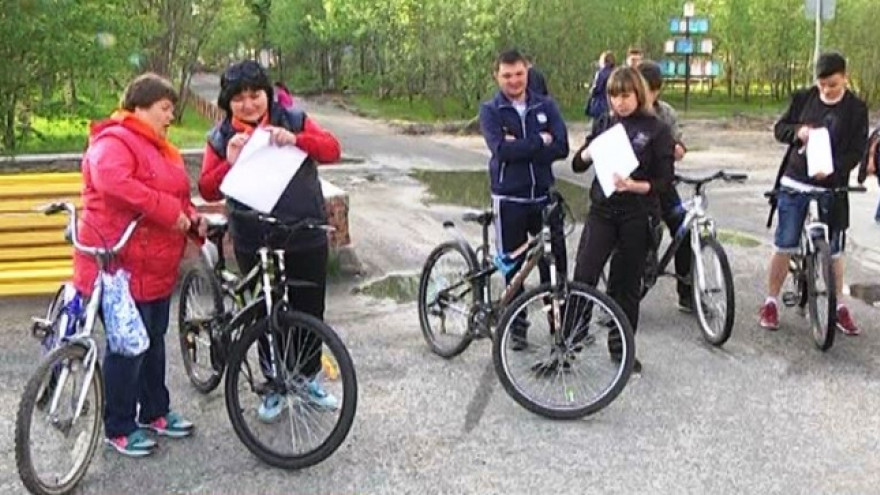 В Муравленко прошел необычный велоквест