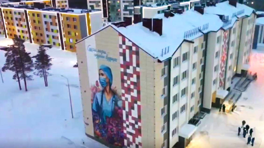 В Губкинском завершилось строительство нового дома для 57 семей