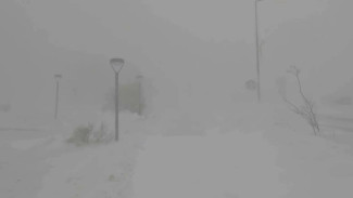 Ураганный ветер и нулевая видимость парализовали жизнь в Анадыре