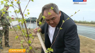 Ямальские депутаты взяли в руки лопаты и присоединились к акции «Зеленая волна»