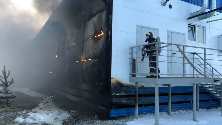 В Тазовском локализовали пожар в новом цехе по переработке мяса оленя