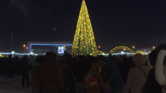 Первая в стране: в Якутске зажгли огни на новогодней ёлке