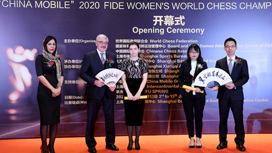 Александра Горячкина сыграет белыми: в Шанхае открылся матч на первенство мира среди женщин