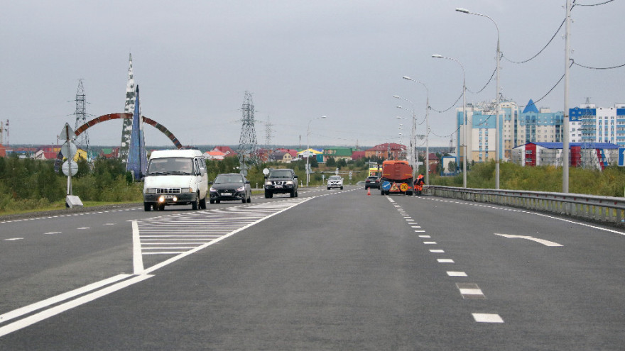 В Салехарде завершили ремонт дороги по улице Объездная