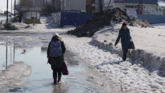 Улицы ямальских городов утопают в талой воде