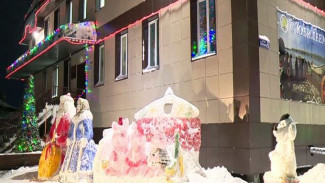 В Тазовском победителям за лучшее новогоднее украшение фасадов вручили полторы тысячи саженцев