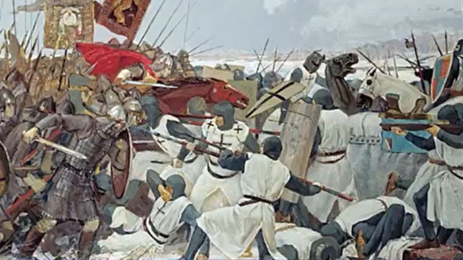 В Салехарде закованные в латы рыцари устроили «Ледовое побоище»
