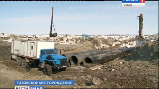 На Тазовском месторождении строители по новой методике возводят куст нефтяных скважин