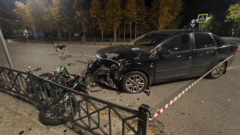 В Ханымее иномарка сбила мотоцикл с несовершеннолетними