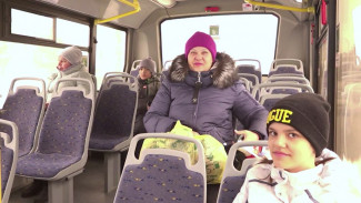Общественный транспорт Ноябрьска «заговорил» детскими голосами