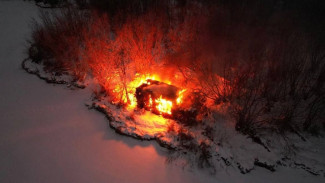 В районе озера Ханто сгорела охотничья изба