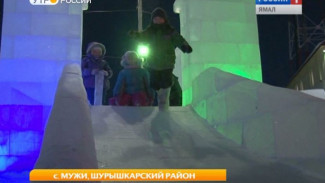 Мотивы произведений Пушкина выросли изо льда в центре столицы Шурышкарского района