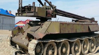 Уникальная машина, созданная на базе танка Т-34, украсит Сквер Победы в Сеяхе