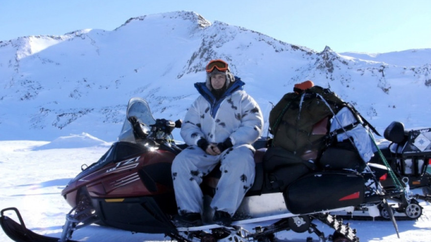 Участники РГО покоряют Арктику на снегоходах