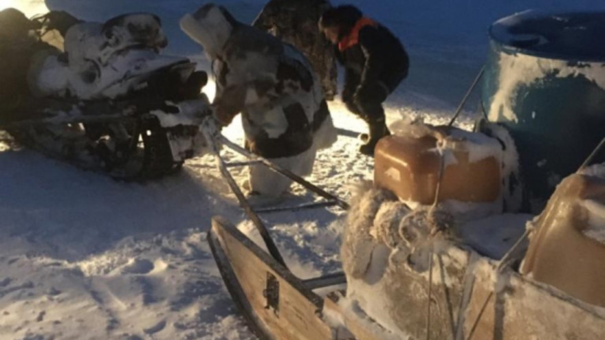 Ямалспасовцы выезжали на поиски мужчин, у которых сломались снегоходы