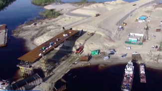 Ямальские мостостроители заканчивают строительство моста через Пур