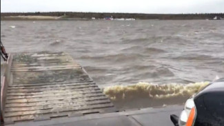 «Крутимся на Оби. Не причалить!» У парома по пути в Салехард оборвался трос