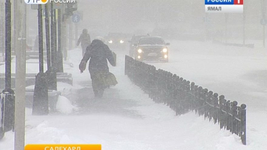 Снегопады вновь пришли на Ямал