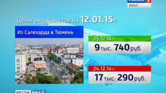 За одну ночь билет из Салехарда в Тюмень стал дешевле на 6 тысяч рублей