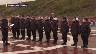 Юнармейцы дали клятву на борту военного корабля «Североморск»
