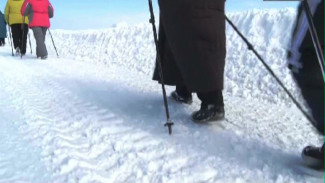 Красноселькупские ветераны уважают скандинавскую ходьбу