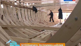 В Петрозаводске строят судно для кинофильма. Готовит лодку судоверфь «Варяг»