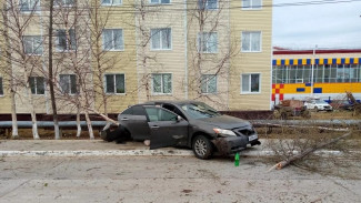 Разбитая «Тойота» и трое пострадавших в ночной аварии в Красноселькупе