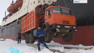 Судно «Михаил Сомов» доставило на Землю Александры более 11 тысяч тонн грузов