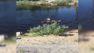 В Новом Уренгое очевидцы спасли из воды тонущего ребенка (ВИДЕО)