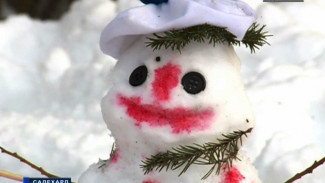 В городском саду Салехарда устроили массовый «Парад снеговиков»