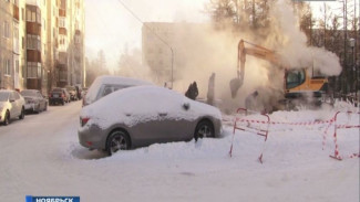 В Ноябрьске по улице Ленина несколько домов  из-за аварии остались без горячей воды