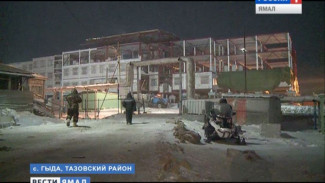 В Тазовском районе морозы не дают строителям работать в полную силу