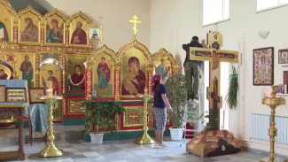 В храме Покрова Пресвятой Богородицы в поселке Тазовский практически завершили ремонт 