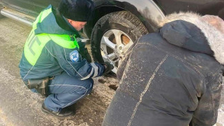 Ямальские полицейские помогли семье, у которой сломалась машина на загородной трассе