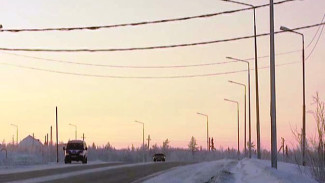 Дорогу от аэропорта Салехарда до ледовой переправы осветят новые фонари