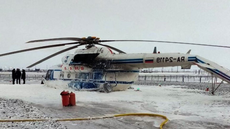 Совершивший жесткую посадку близ Нового Порта вертолет был произведен 4 месяца назад