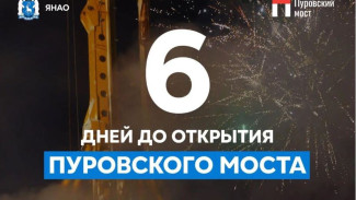 Осталось 6 дней до открытия Пуровского моста
