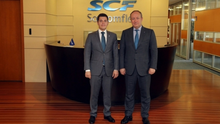 Дмитрий Артюхов посетил с рабочим визитом штаб-квартиру Совкомфлота в Москве