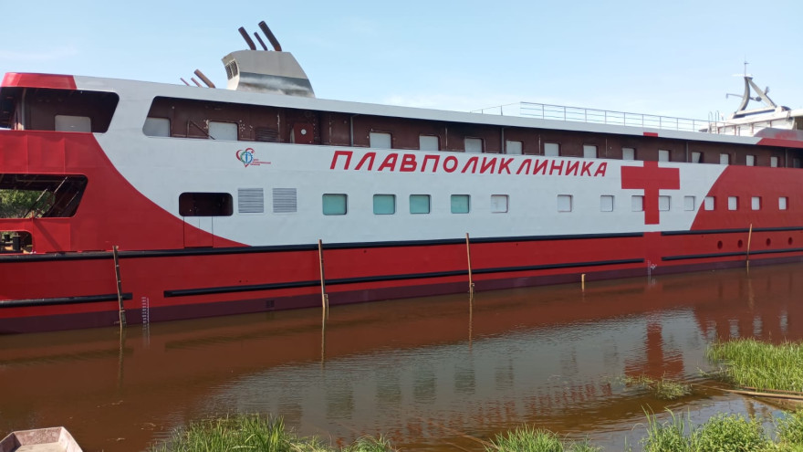 На воду спущен уникальный теплоход медицинского назначения, построенный для Югры 