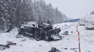 Столкновение иномарки с фурой на федеральной автодороге привело к гибели двух человек