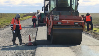 На Ямале завершился ремонт дорожного участка трассы Салехард-Аксарка